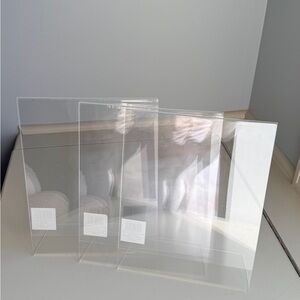 Clear Acrylic Display Stands 8.5 x 11, set of 3